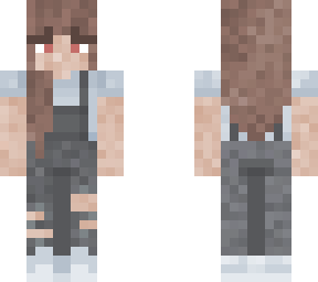 light blue overalls