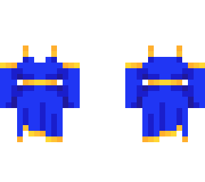 ob - sapphire blue dress w/ gold lining