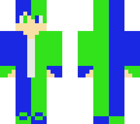 blue and green