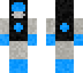 blue combat suit