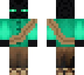 cyan ender man