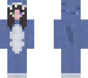 girl in shark onesie