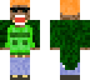 impressed dude in green clothes