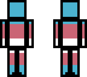 trans flag with black border