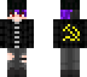 purple split dye punk boy, red***** edition