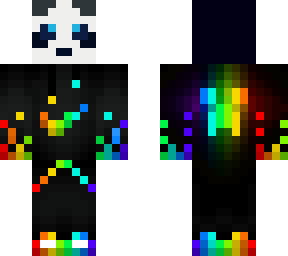 rainbow panda hoodie