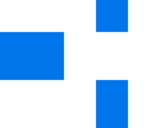 reversed blue and white
