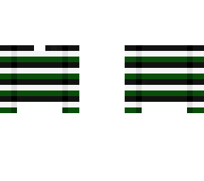 ob - black white & green stripe sweater