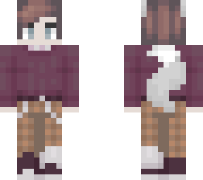 brown dyed hair of my wolfkin