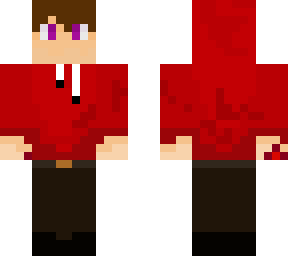 man in red hoodie wirh blood