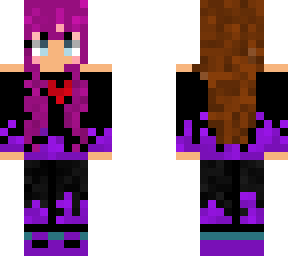 purple fire girl