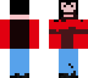 backwords skin with beard