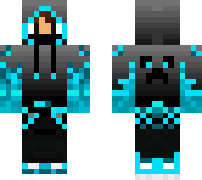 blue flame hoodie boy