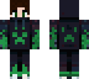 brown hair creeper hoodie