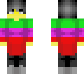 male - red,green,purple shirt - pants