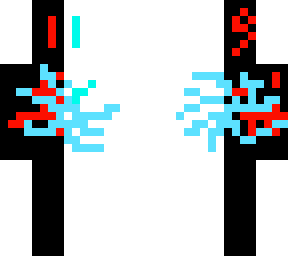 yin and yang red, blue