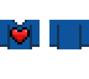 blue heart shirt