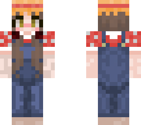 farmer girl brown hair