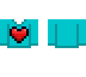 light blue heart shirt