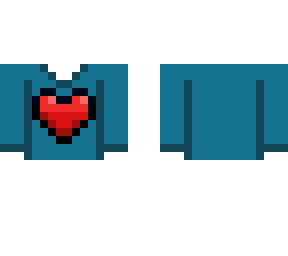 lighter blue heart shirt