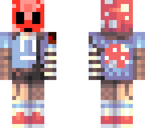 non-binary mushroom with mask