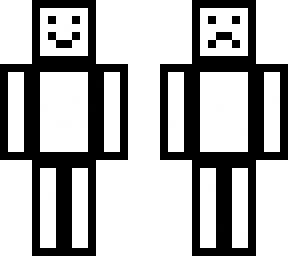 black and white skin