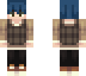 blue hair boy