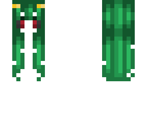 emerald hair base hb black and red eyes