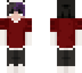 half purple half black eboy