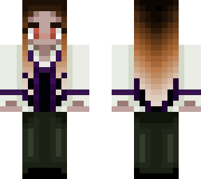 long brown hair school girl