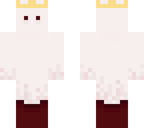 sheet ghost with paper crown