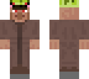 villager with frog hat