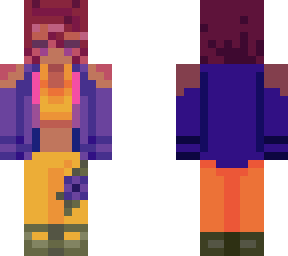 comfy coat (bi flag)