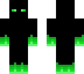 green glow black dude