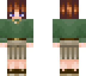 green sweater