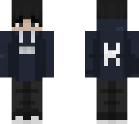 hoodie boy with k at the back