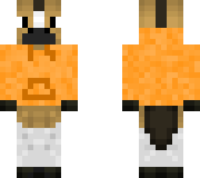 orange hoodie horse