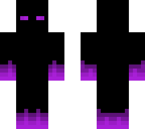 purple glow black dude