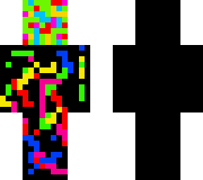 splashy rainbow face