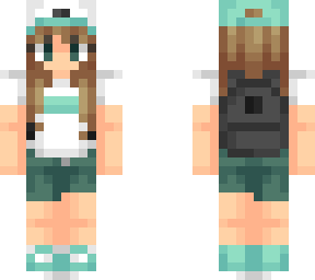 allison gilmore - mint summer, forwards hat with backpack