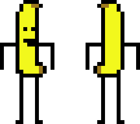 banana with legs