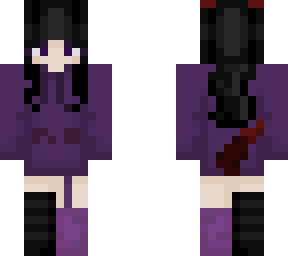 black-haired wolf girl .
