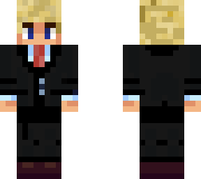 blond, and smart outfit