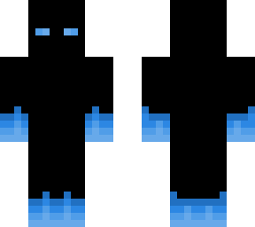 blue glow black dude