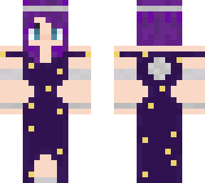 the moon w/purple hair