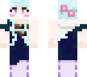 blue haired flower elf