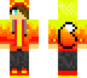 orange gamer wolf girl