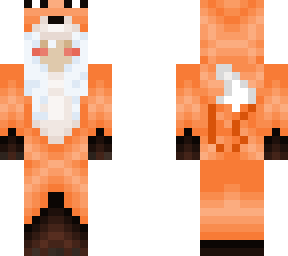 albino girl in fox costume