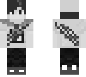 black and white