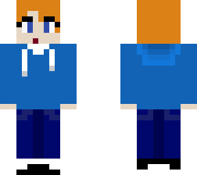 blue hoodie